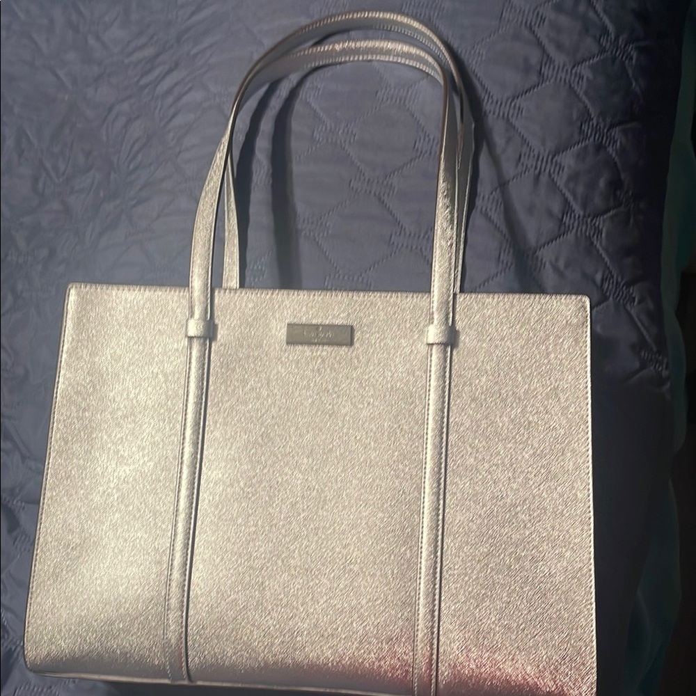 Elegant Silver Tote Bag